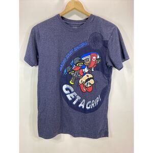 Mario Kart Racing Get A Grip Gray Boys T-shirt Size 18